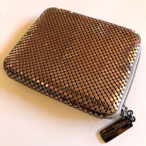 Whiting and Davis Zipper Wallet Bronze